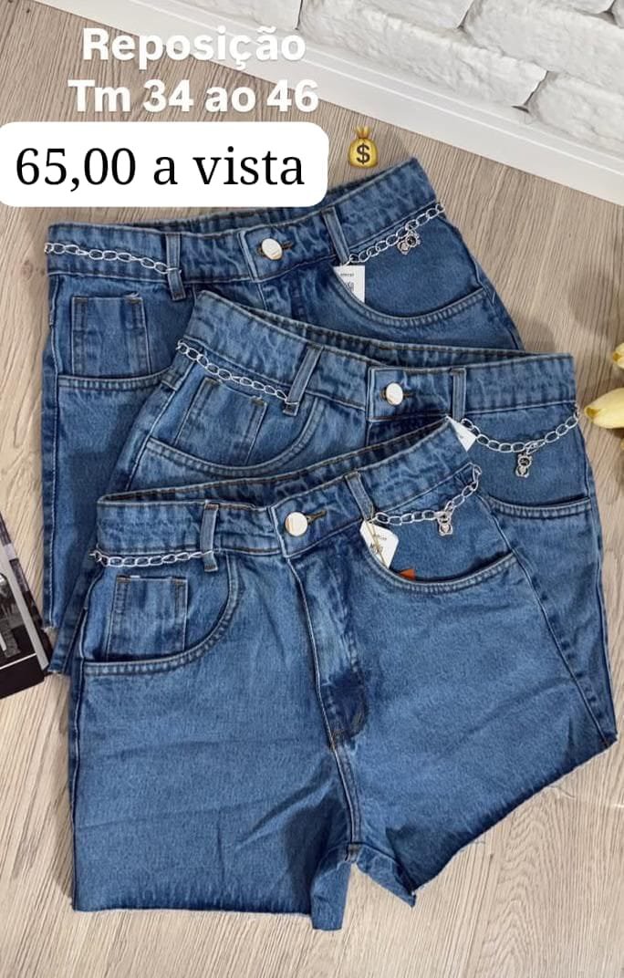 Short Jeans Feminino Moderno - Belle Lily