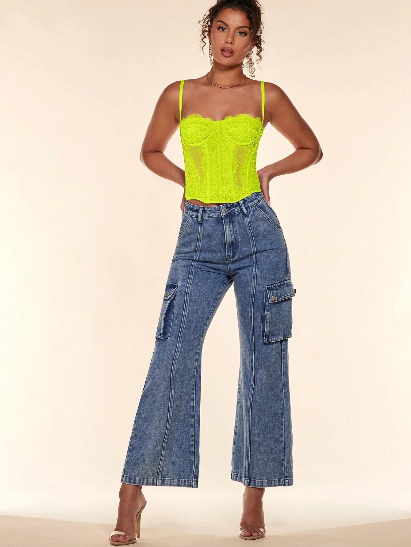 Top corset feminino justo e estrutura de barbatanas estilo colete - Belle Lily